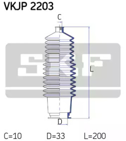 Гофрированный кожух / прокладки SKF для RENAULT RAPID Фургон (F40_, G40_) 1.4 (F402)